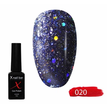 Гель-лак для ногтей, для маникюра X Nail Bar Professional 10ml №020