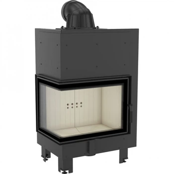 Каминная топка Kratki MBZ 13 BS 13,0 кВт, левая - гнутое стекло