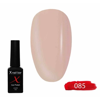 Гель-лак для нігтів, для манікюру X Nail Bar Professional 10ml №085