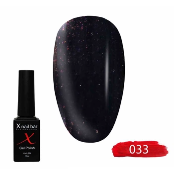 Гель-лак для нігтів, для манікюру X Nail Bar Professional 10ml №033