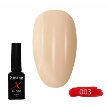 Гель-лак для нігтів, для манікюру X Nail Bar Professional 10ml №003
