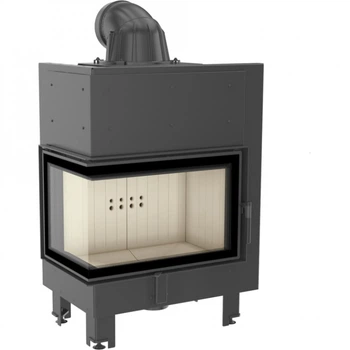 Каминная топка Kratki MBM 10 BS 10,0 кВт, левая - гнутое стекло