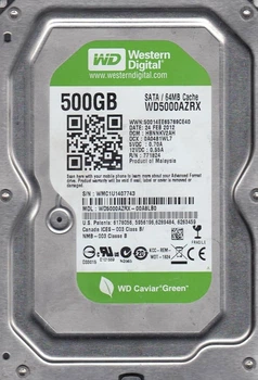 Жорсткий диск Western Digital Green 500GB 5400rpm 64MB WD5000AZRX 3.5 SATA III (б/в)