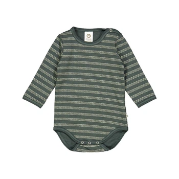 Дитяче тепле боді для хлопчика Green Cotton 86 см Темно-зелений (25111231B)