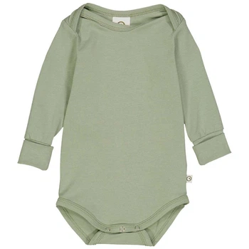Дитяче боді Green Cotton 86 см Оливковий (25111211)