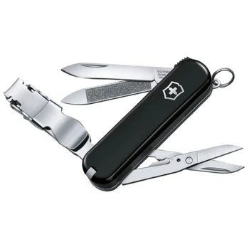Ніж складаний, мультитул Victorinox Nailclip (65мм, 8 функцій), чорний, 0.6463.3