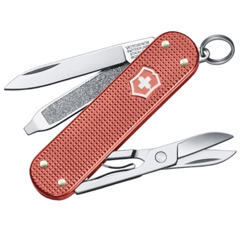 Ніж складаний, мультитул Victorinox Classic SD Alox 2025 (58мм, 5 функцій), рожевий 0.6221.L25