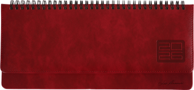 Планинг настольный датированный 2026 (30х14см, бордовый) Leo Planner Persona 252656