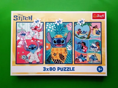 Пазли Trefl 3х (34885) 80 шт Lilo Stitch Світ Cтіча