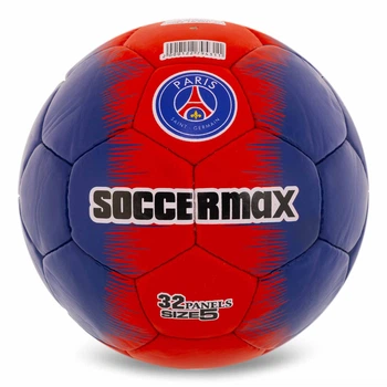 Футбольний м'яч Clubball Paris Saint Germain, розмір 5, ПВХ, ручне зшивання панелей, латексна камера(OB_B492C8AF15A0)