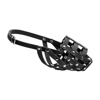 Намордник мягкий кожаный для собак CoLLaR, №2 (доберман, овчарка, далматин), чёрный, длина морды 11 см, обхват 26 см, регулируемые ремни, металлическая фурнитура — арт. 06291