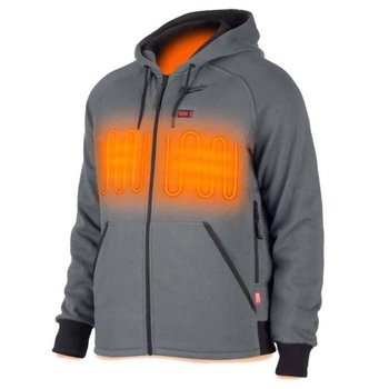 Толстовка с подогревом MILWAUKEE, M12 HHGREY4-0 (L), серая (размер L)