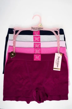 Набор женских трусиков-шорт Juicy Couture Seamless Ribbed 5 шт размер M