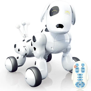 Детская интерактивная собака-робот Smart Pet на радиоуправлении - поет песенки, ходит, танцует, лает, визжа со световыми эффектами Белый (i7-92419)