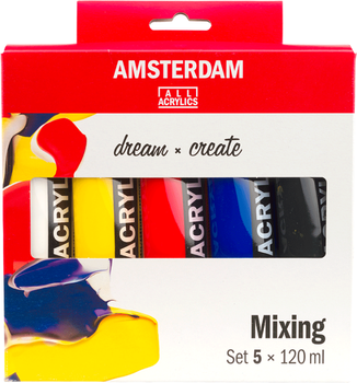 Zestaw farb akrylowych Amsterdam Standard Mixing Set 17791904 5 x 120 ml Royal Talens (8712079468330)