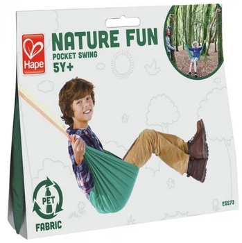 Дитячий гамак Hape Nature Fun 130 см Зелений (E5573) (6943478021259)