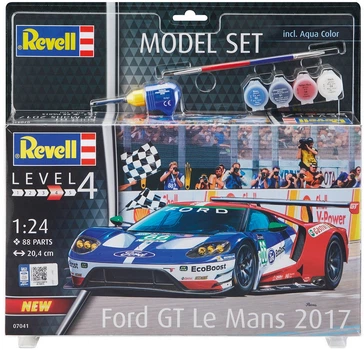 Збірна модель-копія Revell Автомобіль Ford GT - Le Mans Рівень 4 Масштаб 1:24 (RVL-67041) (4009803670416)