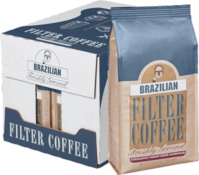 Турецкий молотый кофе Brazilian Filter Coffee Kurukahveci Mehmet Efendi 250 г