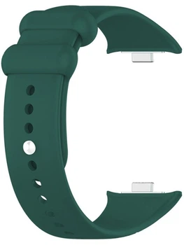 Ремінець силіконовий MRK для Mi Band 8 Pro/9Pro - Xiaomi Redmi Watch 4/5 з металевим кріпленням та металевою кнопкою Pine Green (mrk6212)