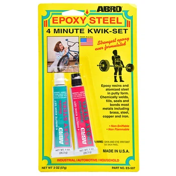 Клей 4-минутный для металла ABRO ES-507 Epoxy Steel 57 г