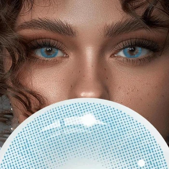 Натуральні блакитні контактні лінзи - Айс Блу 2шт. від ELITE Lens