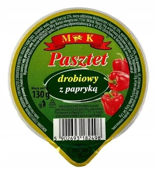 Паштет M&K куриный с паприкой 130г (ПК-01204)