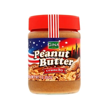 Арахисовая паста Gina Peanut Butter Кранч Хрустящая 350 г (АП-00016)
