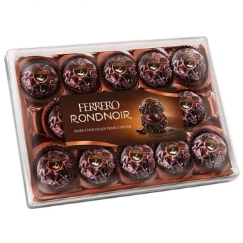 Конфеты шоколадные Ferrero Rondnoir темный шоколад 138г ореховые в коробке (ЦШ-002817)