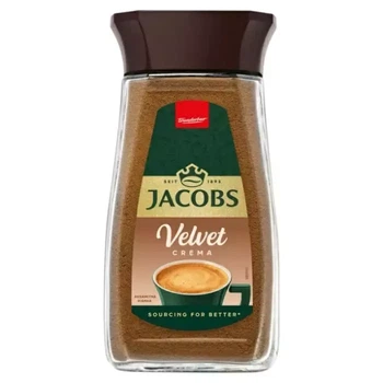 Растворимый кофе Jacobs Velvet CREMA 200г стеклянная банка средний (КР-00006)