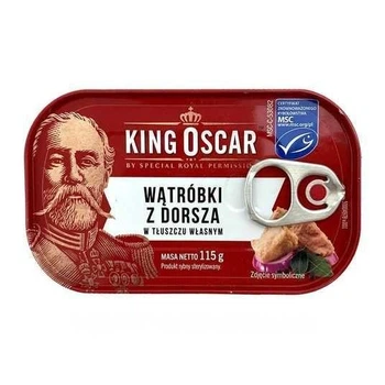 Консерва печінка трески King Oskar 115г у власному соку натуральна (ПТ-00925)