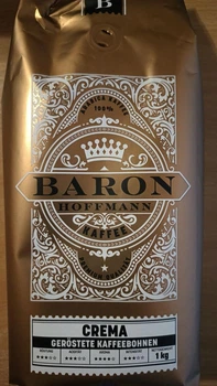 Кофе в зернах Baron Hoffmann Crema 1кг купаж робусты и арабики средней обжарки (КЗ-000152)