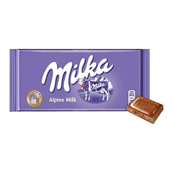 Шоколад Milka Alpine Milk Молочный 90г Без добавок (ШМ-00072)