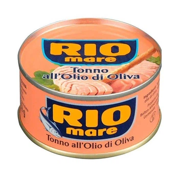 Консерва Тунець Rio Mare Цілі шматочки Оливкова олія 80г (ТШ-00053)