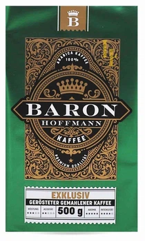 Кофе молотый Baron Hoffmann Exclusiv 500г купаж арабики и робусты темно-средней обжарки (КМ-00123)