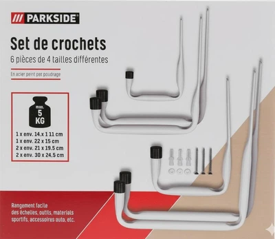 Набір настінних гачків Parkside HG 05092 (6 шт.)
