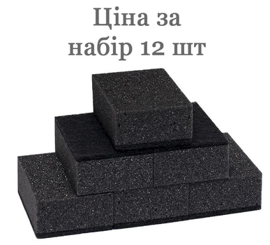 Губка мочалка для миття посуду Набір 12 штук 9,5*6,5*3,5 см