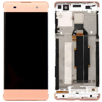 Дисплей для Sony F3111 Xperia XA /F3112 /F3113 /F3115 /F3116 рожевий, Rose Gold, PRC переклеєне скло, з рамкою