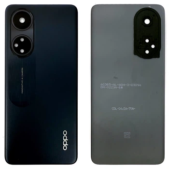 Задняя крышка для Oppo A98 CPH2529 (черная PRC со стеклом камеры)