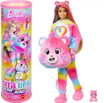Кукла Барби в костюме Мишка Единство Нова Волна Barbie Cutie Reveal Care Bears JFV60