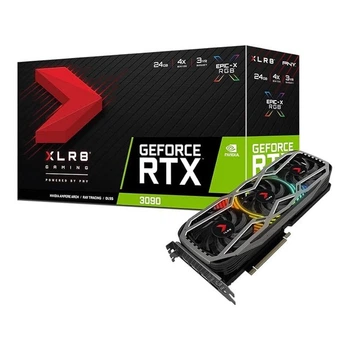 Видеокарта PNY GeForce RTX 3090 24GB XLR8 Gaming Revel Epic-X RGB Triple Fan Edition (VCG309024TFXPPB)