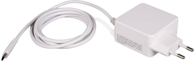 Мережевий блок живлення для ноутбука Whitenergy 45 Вт USB-C Білий (5908214375592)