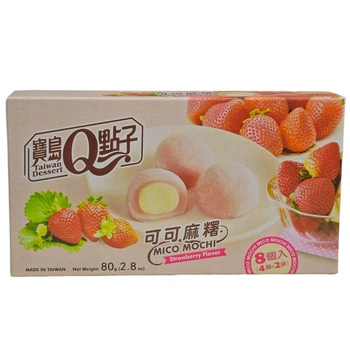 Десерт Mochi Tokimeki Q Mico Strawberry Flavour, 80 г (клубника)