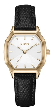 Годинник BURKER Julia Gold Black Leather
