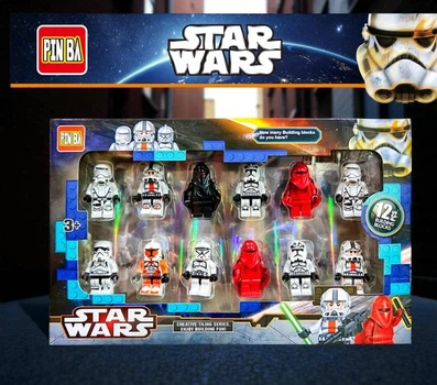 Детский конструктор фигурки Star Wars Звёздные Войны набор фигурок 12 шт (7158)