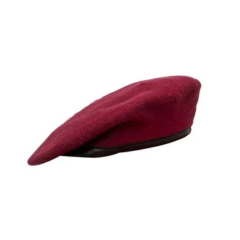 Армейский берет мужской из шерсти [FM115977] One size 56-60 Хаки Бордовый