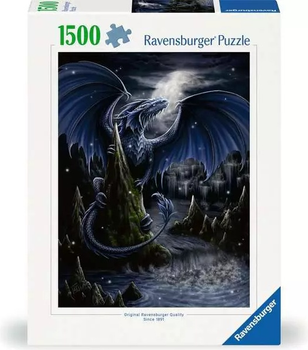 Puzzle Ravensburger Czarny smok 1500 elementów 12000731 (4005555007319)