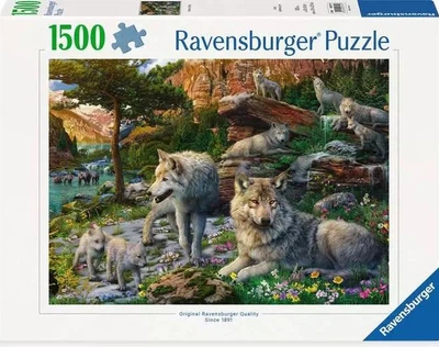 Puzzle Ravensburger Wiosenne wilki 1500 elementów 12000719 (4005555007197)