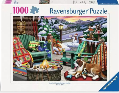 Puzzle Ravensburger Zimowy odpoczynek 1000 elementów 12000633 (4005555006336)