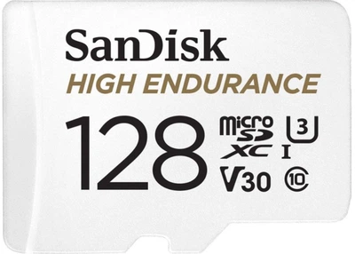Карта памяти SanDisk High Endurance microSDXC 128GB UHS-I U3 V30 +
