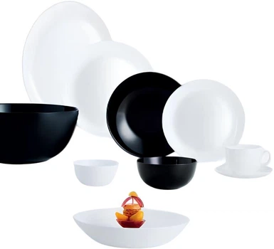 Сервіз столовий Luminarc Diwali Black&White 44 предметів (P4678)